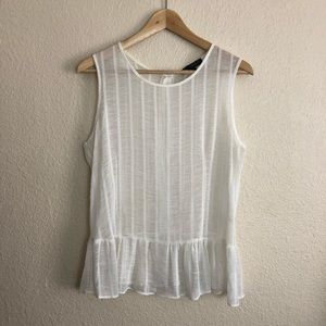 Heart Soul Sheer Peplum Tank